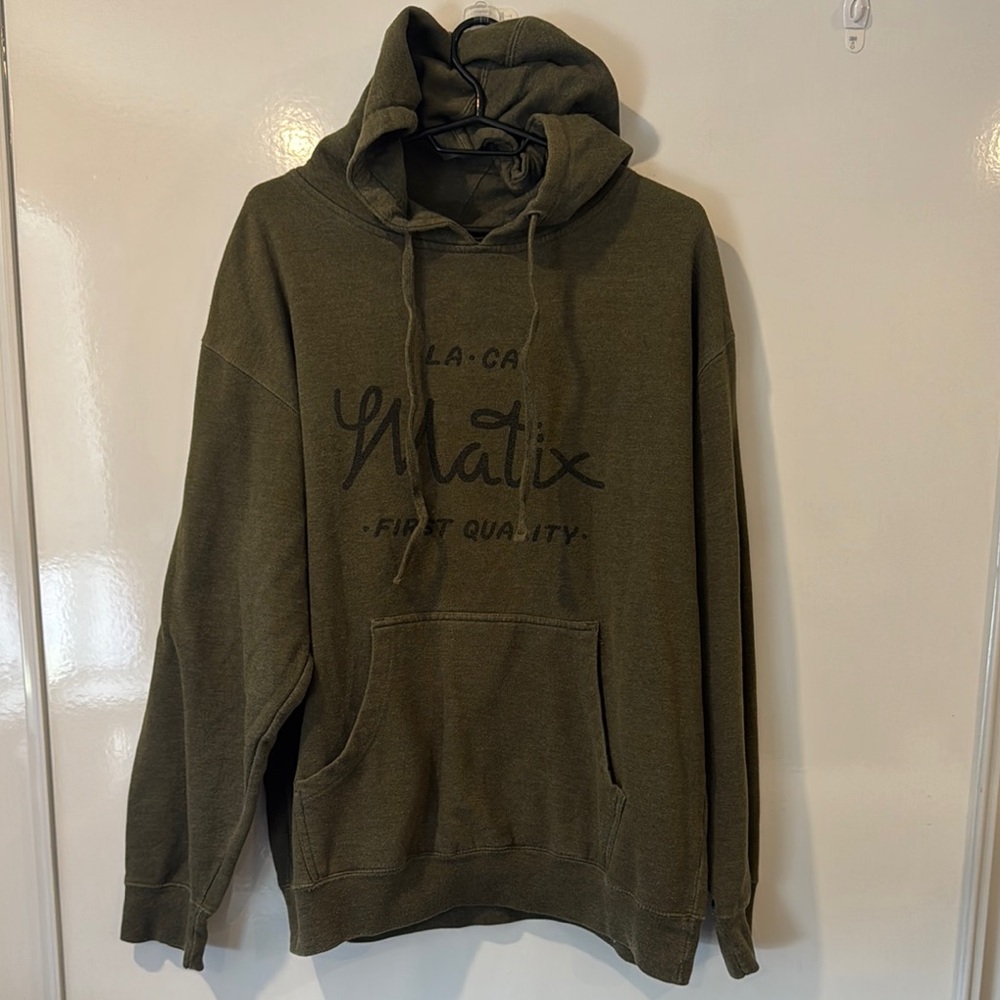 Matix Green Sweatshirt Hoodie Casual Style